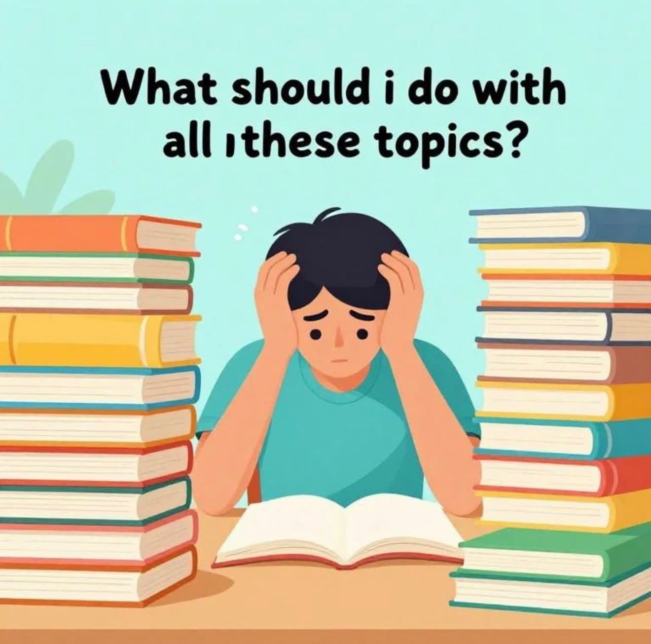 "با این همه موضوع (مبحث )باید چیکار کنم ؟"